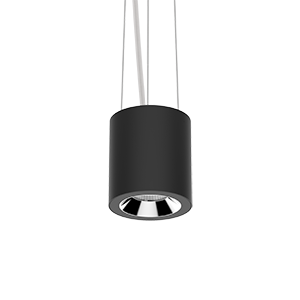 Светодиодный светильник VARTON DL-02 Tube подвесной 100х110 мм 12 Вт 3000 K 35°  RAL9005 черный муар